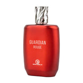 Rode parfumfles met zilveren dop van Parfum Guardian Rouge